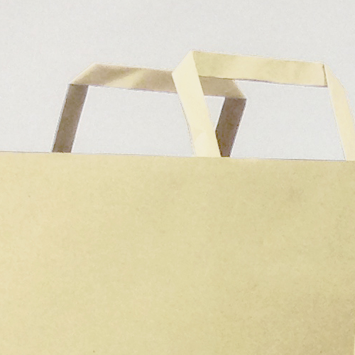 CREAMY bag with flat handle