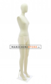 Manichino donna Plastic Linen testa uovo senza braccia