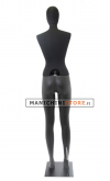 Manichino donna Plastic Lycra testa uovo senza braccia