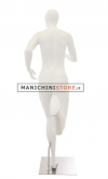 Egg head female sport mannequin - Runner white