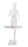 Egg head female sport mannequin - Runner white