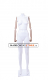 Ecowood female mannequin with wooden arms without head