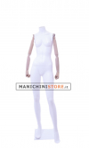 Ecowood female mannequin with wooden arms without head