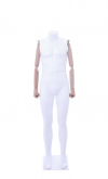 Ecowood male mannequin with wooden arms without head