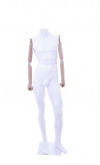 Ecowood male mannequin with wooden arms without head