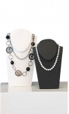 Medium anthracite grey display for necklaces