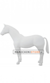 White plastic horse for shop window display