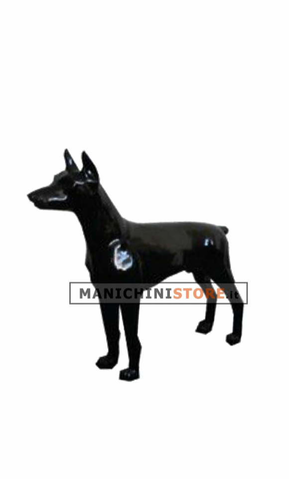 Doberman dog for shop window display - BLACK