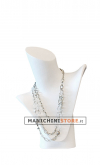 Necklaces display - white