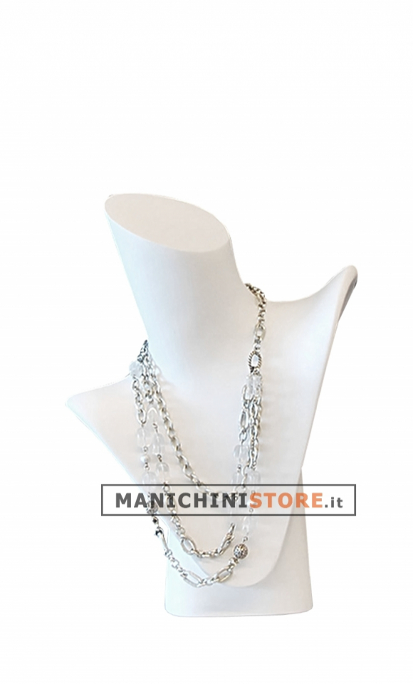 Necklaces display - white