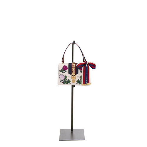 Bag holder and accessories adjustable in height - transparent