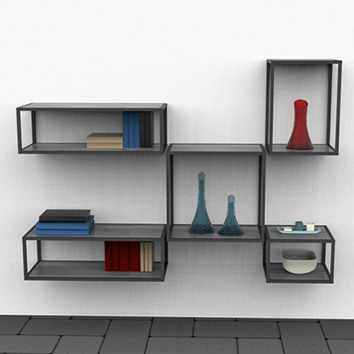 Wall display with shelves 44,2 cm 01