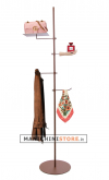 Adjustable multifunctional clothes display stand - Rust