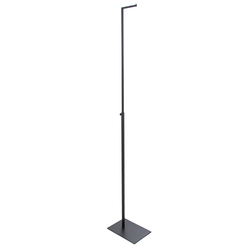 Adjustable single clothing stand - black