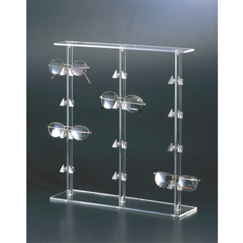 Sunglasses holder display with 12 compartments - plexiglass