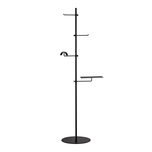 Adjustable multifunctional clothes display stand - Black