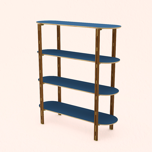 Shelving with adjustable shelves