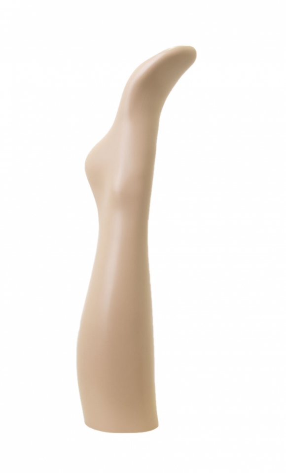 Female half leg - sock display in skin color