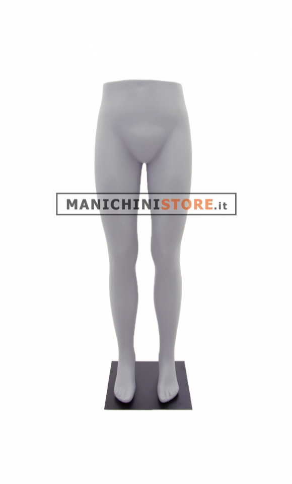 High waist male legs with metal black base