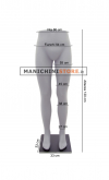 High waist male legs with metal black base