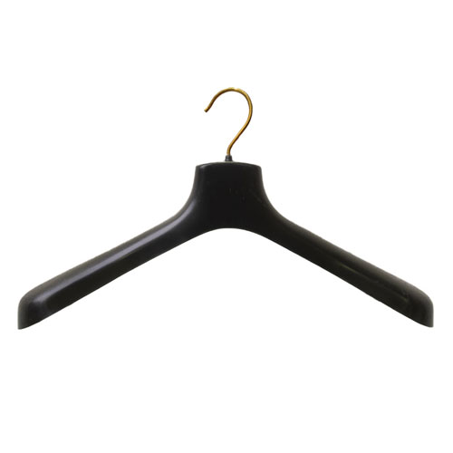 Coat hanger 50x7 cm - black plastic