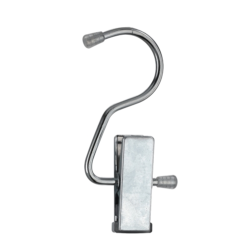 C hook with clip - galvanized