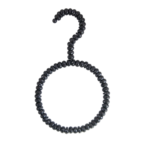 Black Crystal Ring Hook