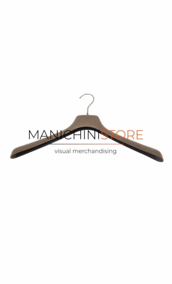 Hanger 42 x 3 cm - light brown velvet