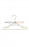 coat hanger with shoulder cut in gold-colored metal