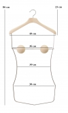 Clothes hanger for swimsuits and underwear