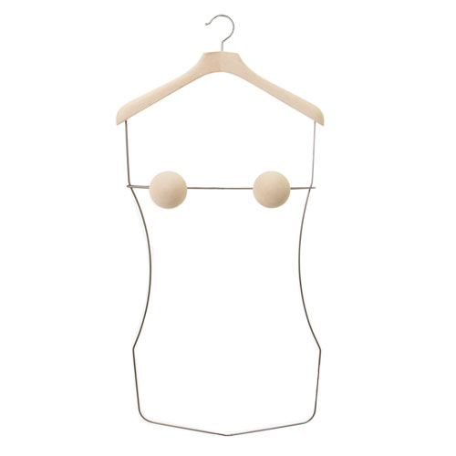 Clothes hanger for swimsuits and underwear