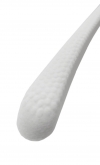 Plastic coat hanger 38 x 2,5 cm. - white velvet