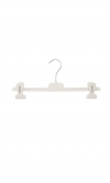 Clip hanger 36cm - white velvet