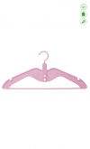 Space-saving clothes hanger 42.9 x 0.6 cm. Pink plastic