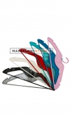 Space-saving clothes hanger 42.9 x 0.6 cm. red plastic