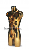 Male golden metal bust Pamela