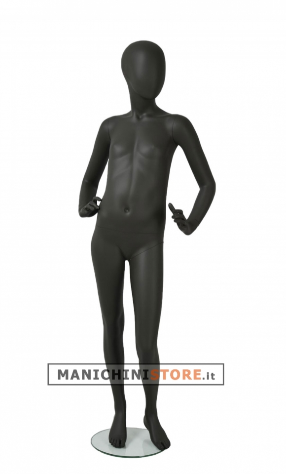 14 years old girl mannequin - anthracite grey