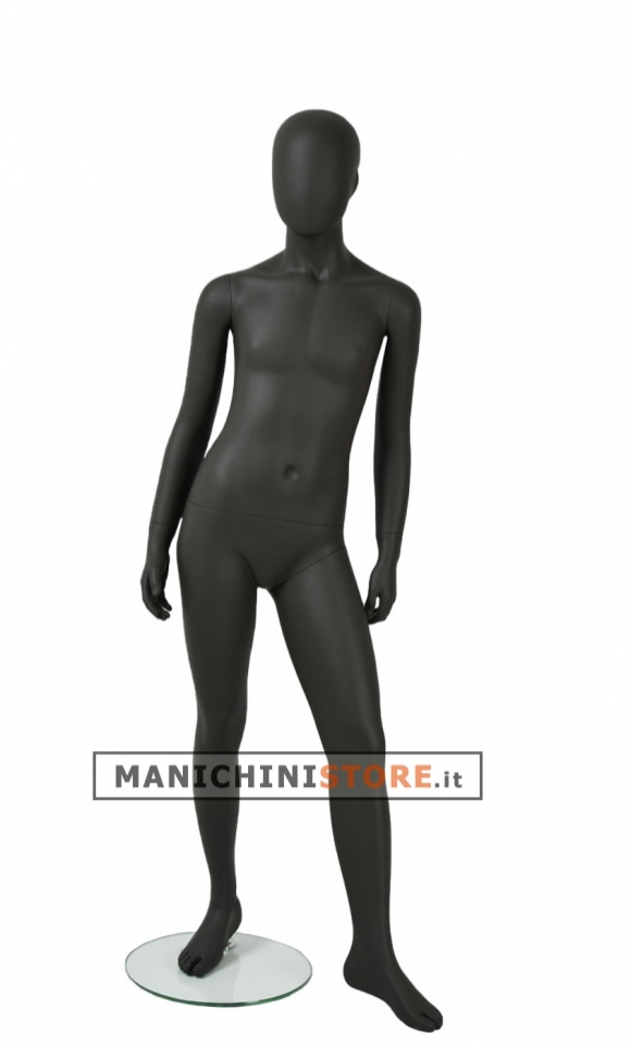 10 years old child mannequin - anthracite grey