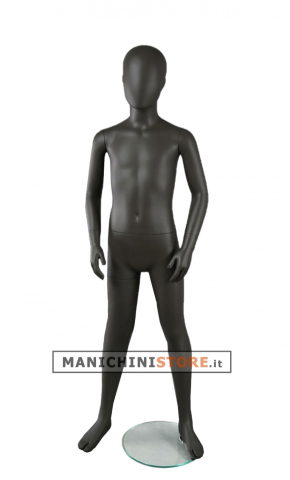 12 years old child mannequin - anthracite grey