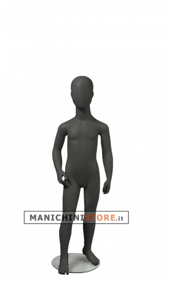 4 years old child mannequin - anthracite grey