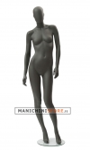 Moon Collection female egg head mannequin - Black