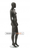 Moon Collection female egg head mannequin - Black