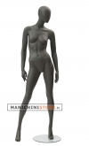 Moon Collection female egg head mannequin - Black