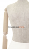 Female mannequin Plastic Linen with wooden arms