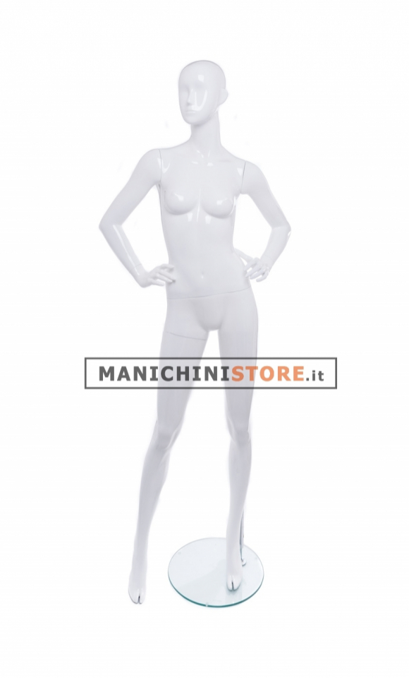 Female mannequin Chance - 1E Glossy White