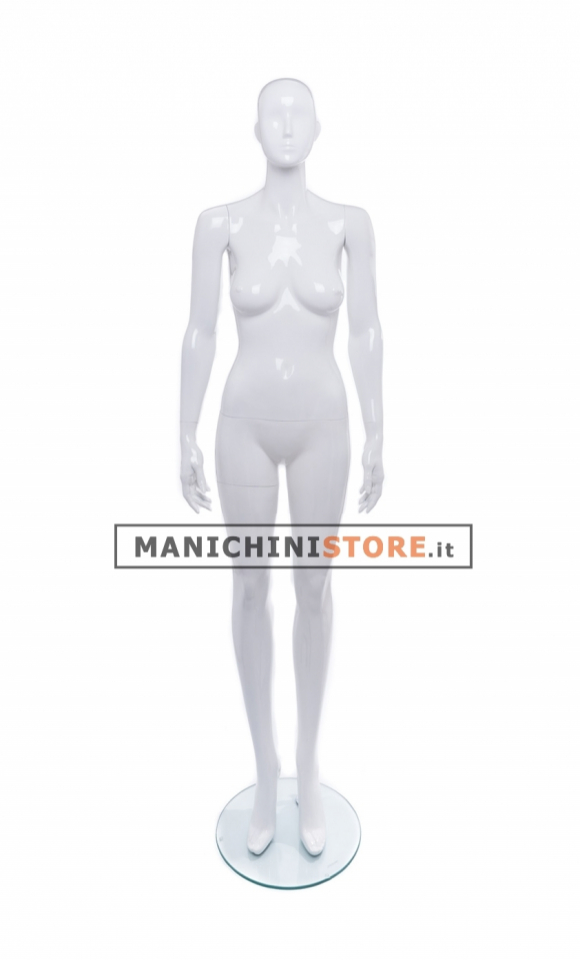 Female mannequin Chance - 3R Glossy White