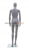 Rental of 1 female mannequin with egg head - grey