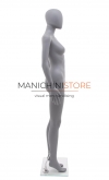 Rental of 1 female mannequin with egg head - grey