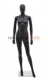 Rental of 1 female mannequin with egg head - black