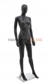 Rental of 1 female mannequin with egg head - black